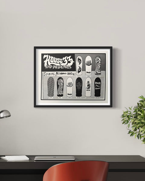 HOUSE33: SHOW PRINT (BLACK ON WHITE)