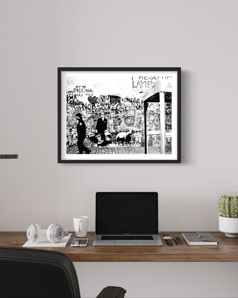 BLEK LE RAT X SHEPARD FAIREY: THE MAN WHO WALKS THROUGH WALLS AP