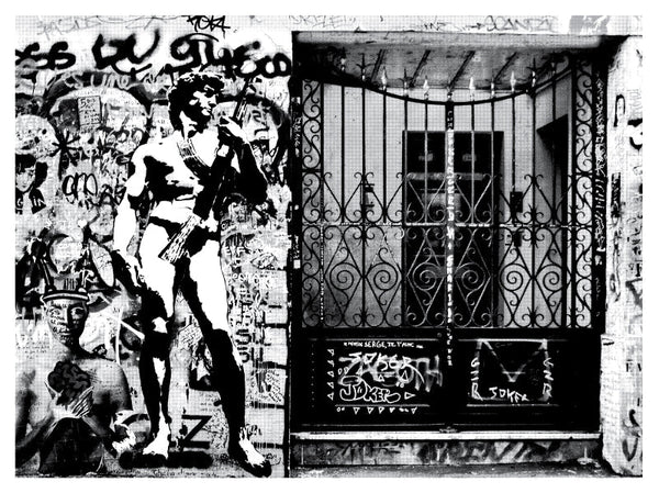 BLEK LE RAT X SHEPARD FAIREY: DAVID WITH MACHINE GUN AP