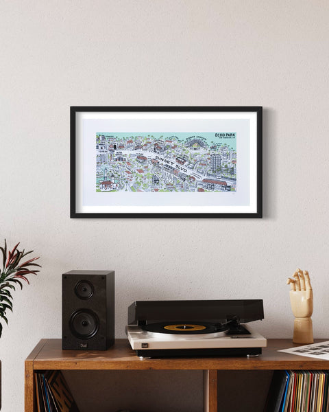 STUDIO NUMBER ONE: ECHO PARK BRIDGE PRINT