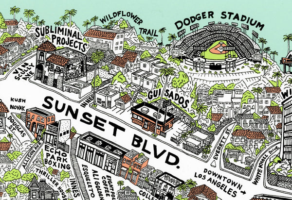 STUDIO NUMBER ONE: ECHO PARK BRIDGE PRINT