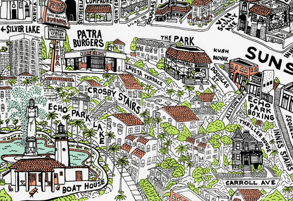 STUDIO NUMBER ONE: ECHO PARK BRIDGE PRINT