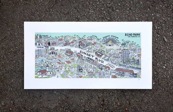STUDIO NUMBER ONE: ECHO PARK BRIDGE PRINT
